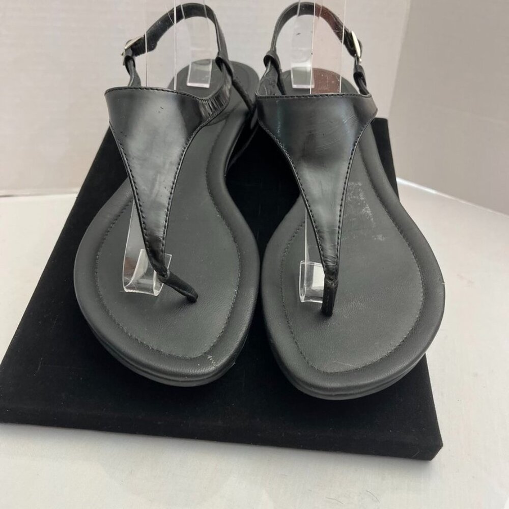 Cole Haan Air Thong Sandals Buckle Strap Black Leather 8B - Picture 5 of 12